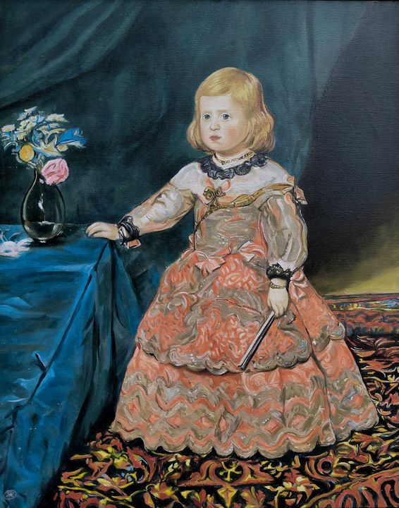 Infantka Małgorzata Teresa w różowej sukni – Diego Velázquez